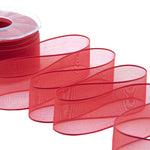 velo bordi raso 40 mm rosso