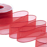 velo bordi raso 40 mm rosso
