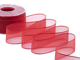 velo bordi raso 40 mm rosso