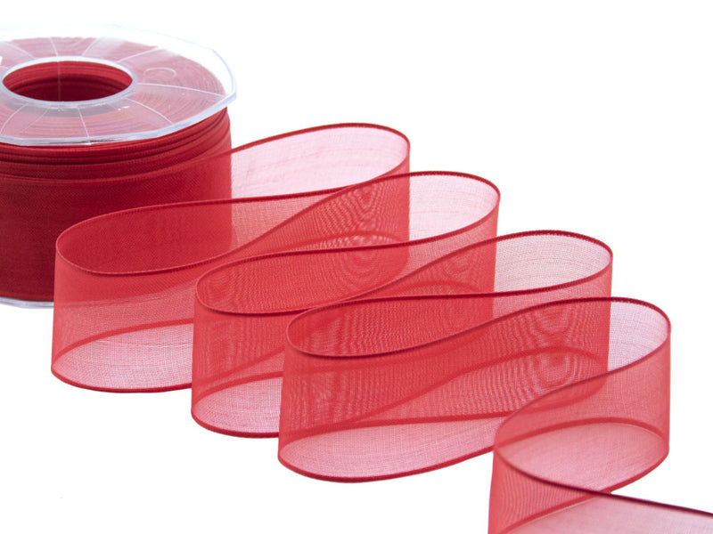 velo bordi raso 40 mm rosso