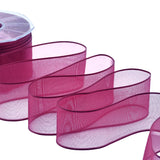velo bordi raso 40 mm bordeaux scuro