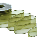 velo bordi raso 40 mm verde muschio