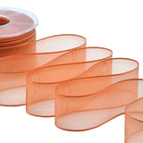 velo bordi raso 40 mm arancio pesca