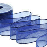 velo bordi raso 40 mm blu scuro