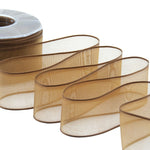 velo bordi raso 40 mm marrone