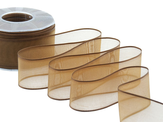 velo bordi raso 40 mm marrone
