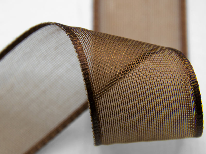 40 mm brown satin boards veil