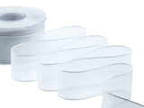 40 mm white optical satin boards veil