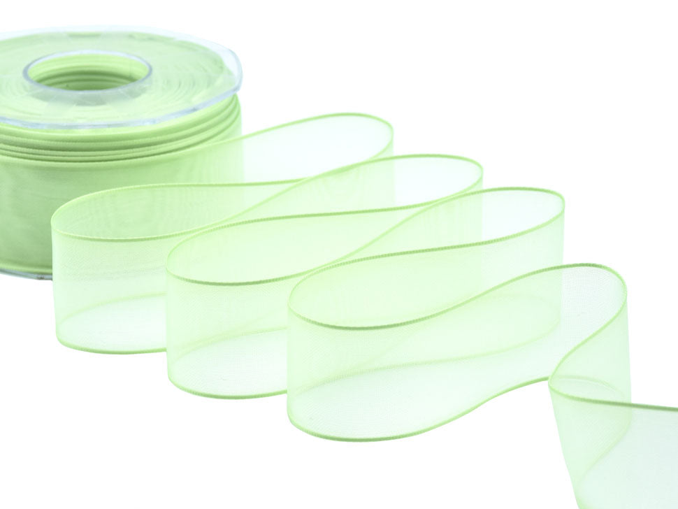 Furlanis N1115_548_50 Nastro Velo Bordi Raso, Organza, Verde Mela, 15mm x 50m Furlanis N1115_548_50 Nastro Velo Bordi Raso, Organza, Verde Mela, 15mm x 50m