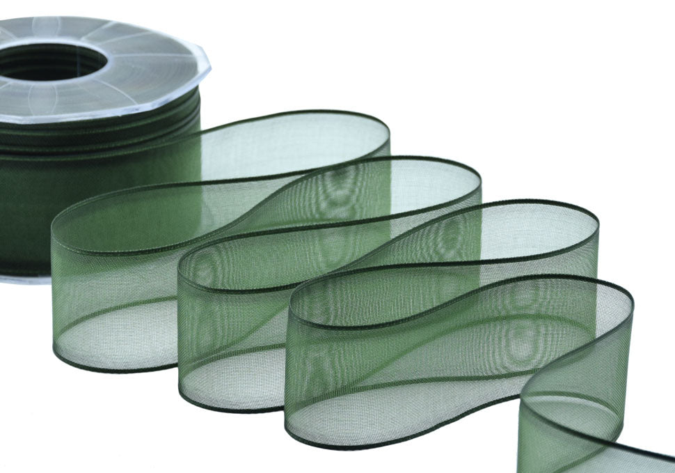 velo bordi raso 40 mm verde inglese