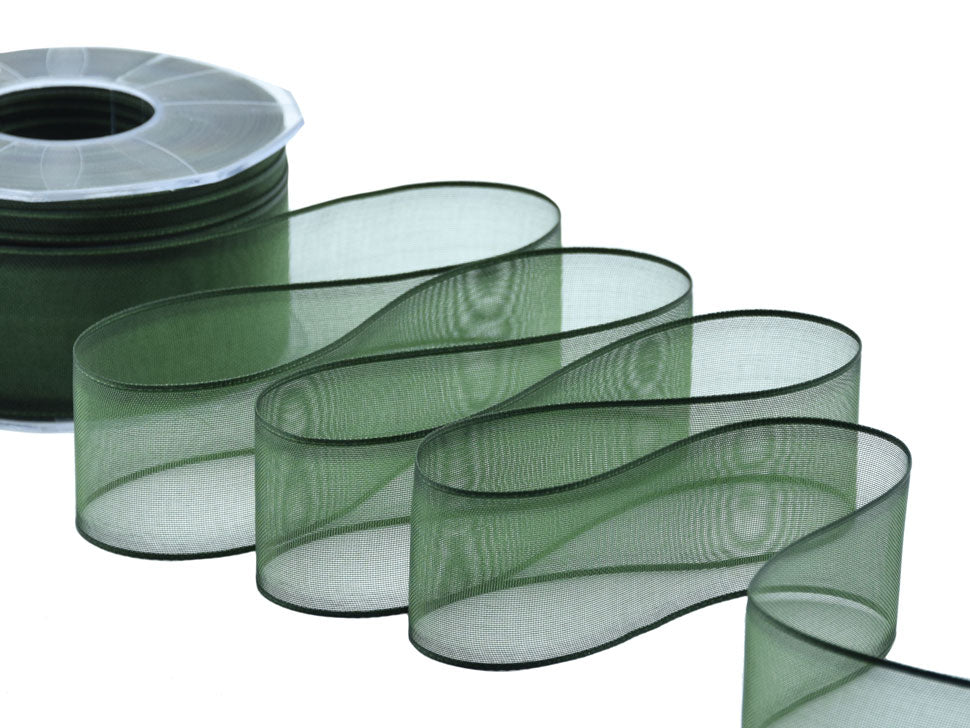 velo bordi raso 40 mm verde inglese