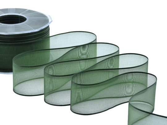 velo bordi raso 40 mm verde inglese