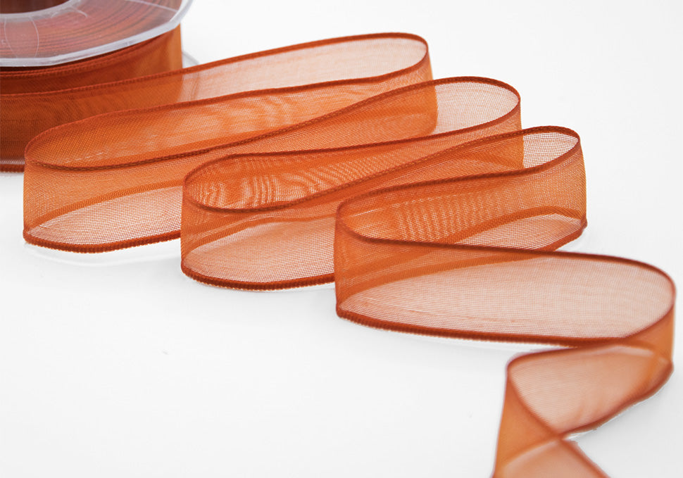 velo bordi rame 70 mm arancio scuro