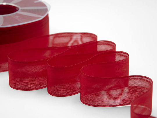 portaconfetti velo tubolare 40 mm rosso