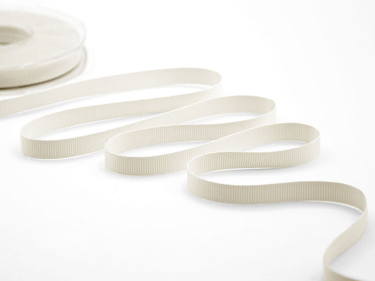 gros grain 10 mm bianco naturale