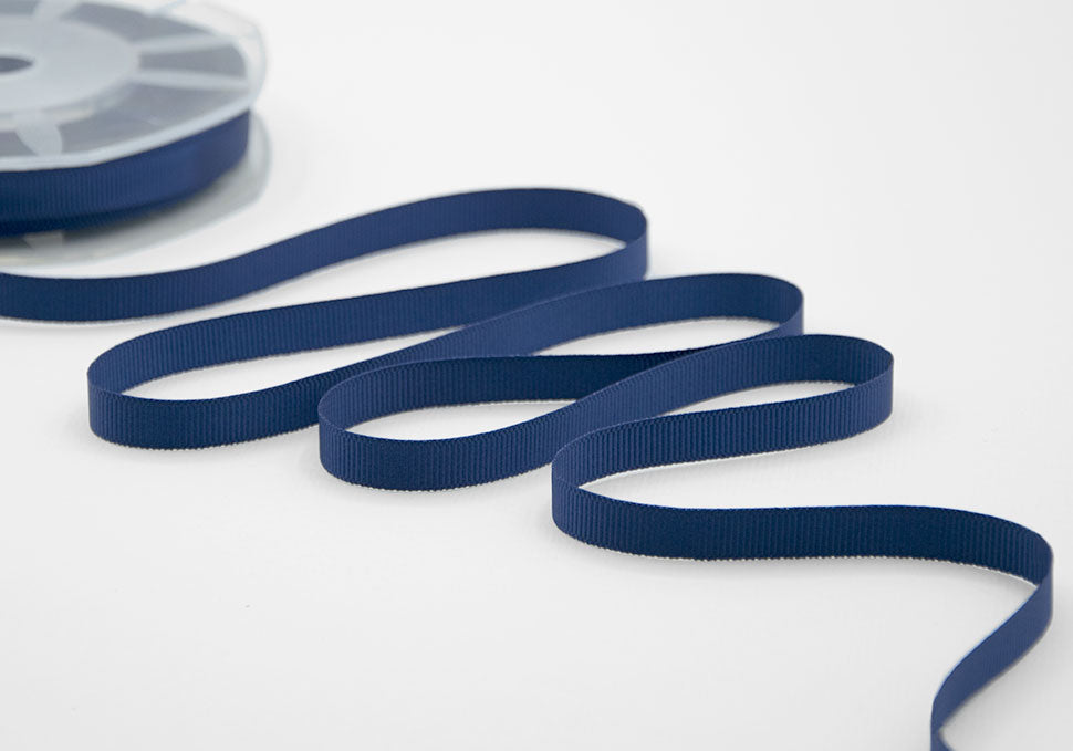 gros grain 10 mm blu scuro