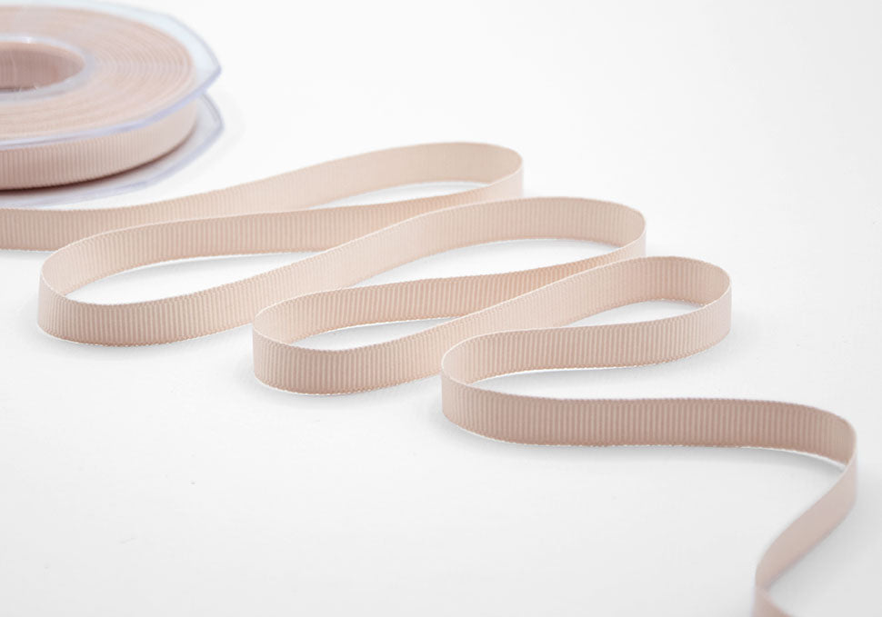 gros grain 10 mm rosa cipria