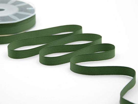 gros grain 10 mm verde inglese