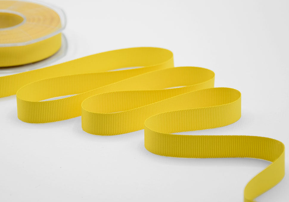 gros grain 15 mm giallo sole