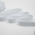 gros grain 15 mm bianco ottico