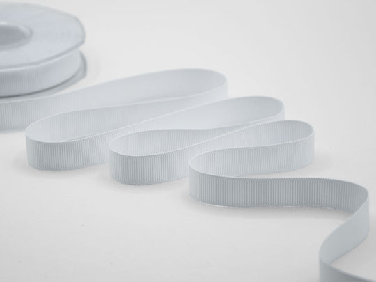 gros grain 15 mm bianco ottico