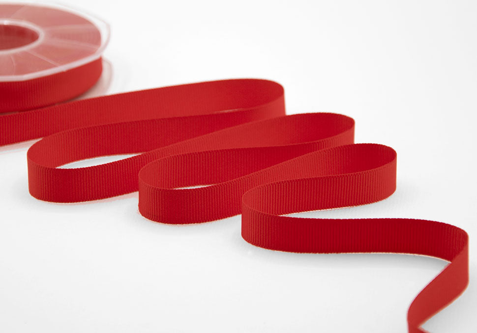 gros grain 15 mm rosso