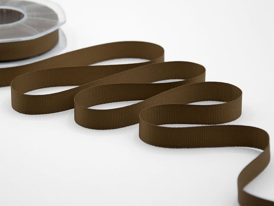 gros grain 15 mm marrone
