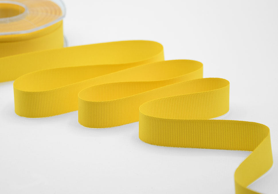 gros grain 20 mm giallo sole