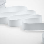 gros grain 20 mm bianco ottico