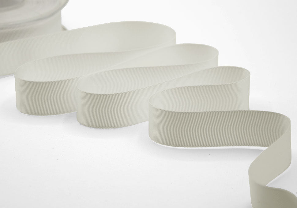 gros grain 20 mm bianco naturale