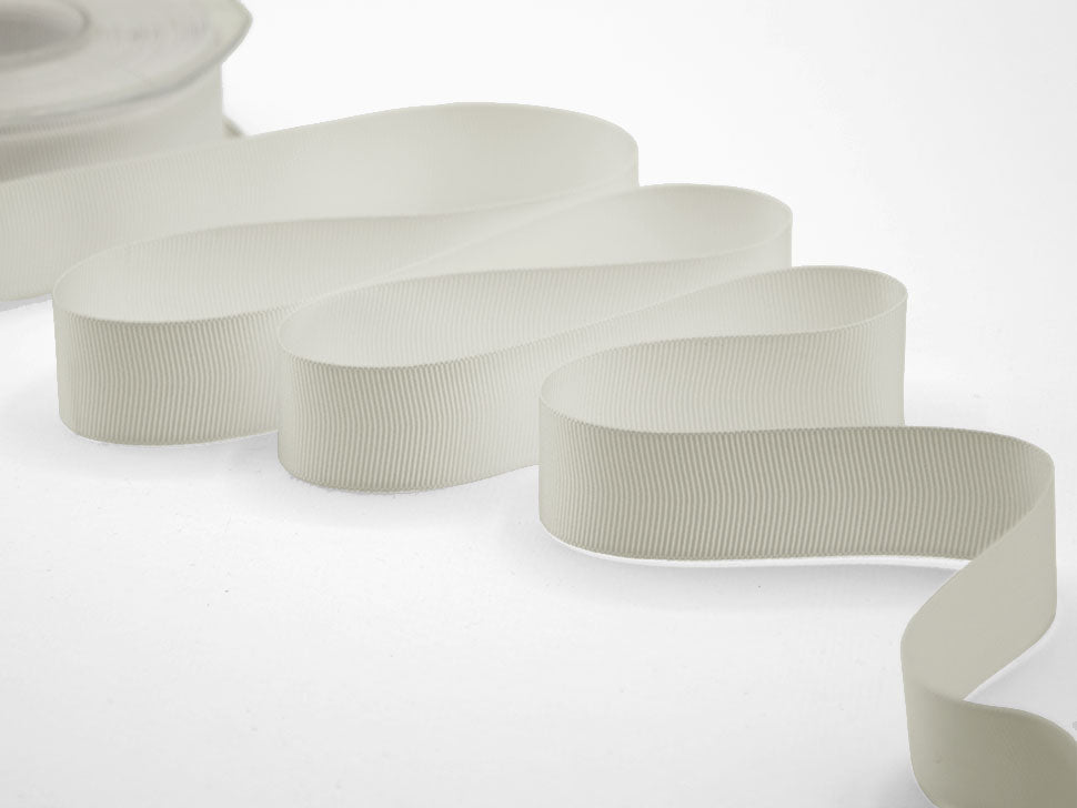 gros grain 20 mm bianco naturale