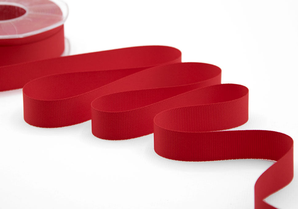 gros grain 20 mm rosso