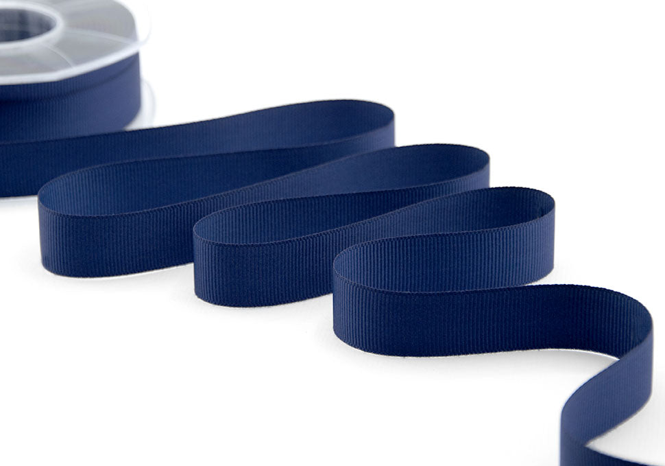 gros grain 20 mm blu scuro