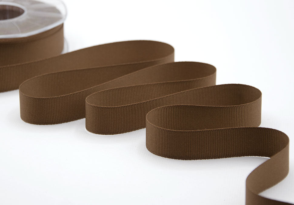 gros grain 20 mm marrone