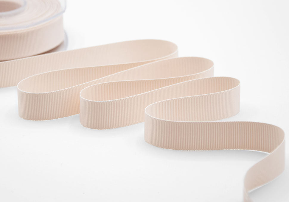 gros grain 20 mm rosa cipria