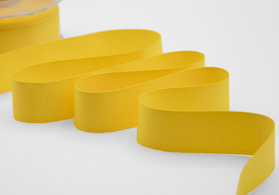 gros grain 30 mm giallo sole