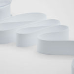 gros grain 30 mm bianco ottico