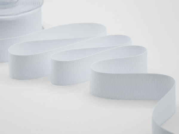 Gros Grain 30 mm Bianco Ottico