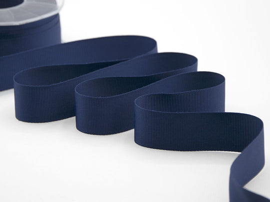 gros grain 30 mm blu scuro