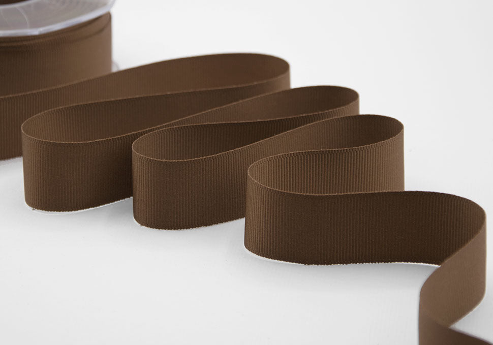 gros grain 30 mm marrone