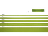 10 mm de voile brillant vert