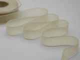 25 mm ivoire voile brillant