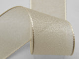 25 mm ivoire voile brillant