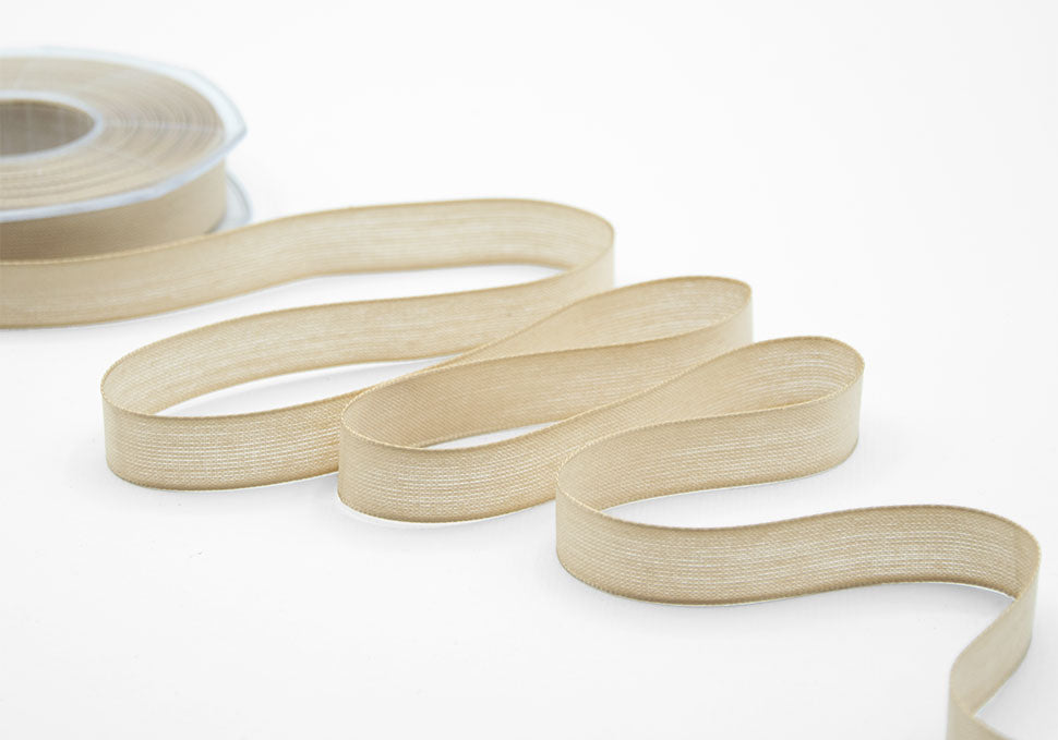 velo cotone resinato 15 mm beige