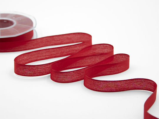 velo cotone resinato 15 mm rosso