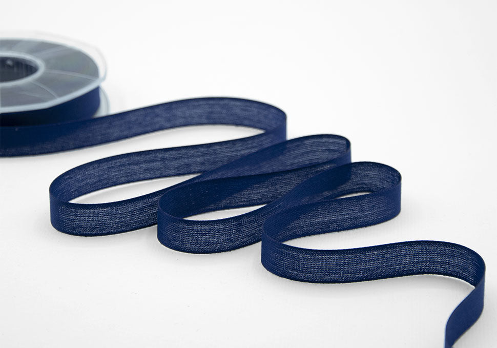 velo cotone resinato 15 mm blu scuro