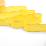 velo cotone resinato 25 mm giallo sole
