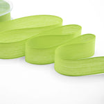 velo cotone resinato 25 mm verde pistacchio