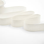 velo cotone resinato 25 mm bianco naturale