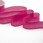 velo cotone resinato 25 mm fuxia peonia